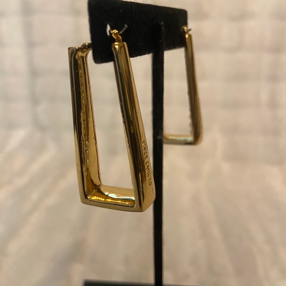 Vince Camuto Gold with Baquettes Geometric Earrings - Picture 6 of 9